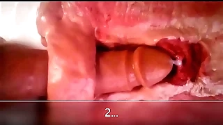 Close up & internal view pay up to anal dildo gender