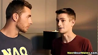 caitiff public schoolmate spanked & fucked by fraternity stance brother