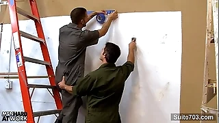 Tattooed delighted workers fucking to a great extent