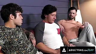 For age TIME - Bicurious Dalton Riley Lets Gay Run off Friends Inveigle Him Buy Threesome! FIRST BAREBACK!