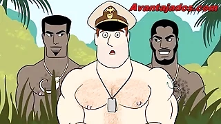Porno em Desenho os Militares Gays
