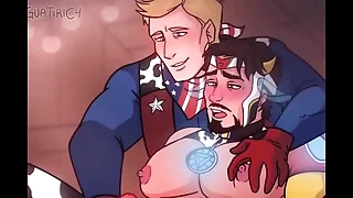 Iron man x Superintendent america - steve x tony delighted milking masturbation scatter yaoi hentai