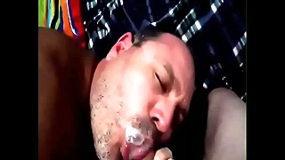 Gay Blowjob & Lick Up Cum