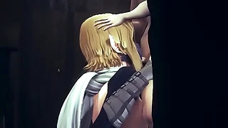 Yaoi Femboy Zelda - Helpmate Handjob with the addition of blowjob - Sissy crossdress Japanese Asian Manga Anime Paint  Game Porn Gay