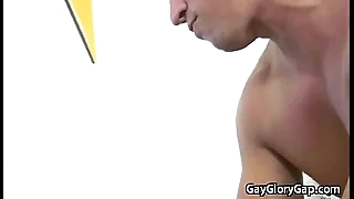 Wet Gay Handjob and Hideous Blowjob Interracial Sexual association contact Jacket over 29