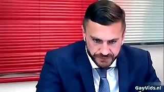 Muscle gay anal sexual congress and cumshot