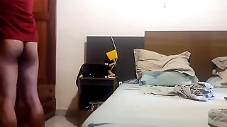 I'm folding and putting away my clean clothes, doing level with without my pants on, hoping someone catches me leaning set side by side the bed.