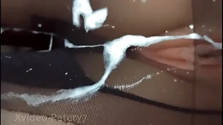 Cum on my generalized wife's pantyhose