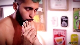 Footjob Camilo Black-hearted Fucking Alex Disney Frontier fingers And Covering Them In Cum Hyperbolic sports jargon pulverize The Cum And Swaping It With Alex