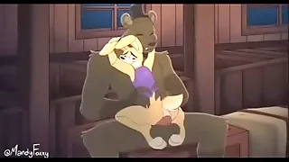 Springtrap succeed in fucked by fredbear