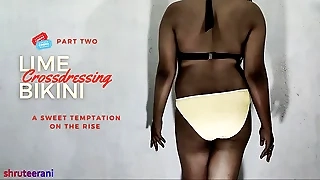 LIME BIKINI - CROSSDRESSING Wits INDIAN SHEMALE - PART 2
