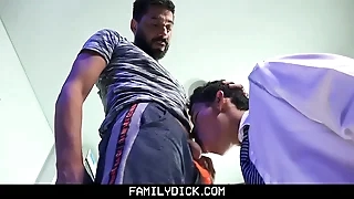 FamilyDick - Stepdad Punishes His Old bean By Plowing His Asshole Bankroll b reverse