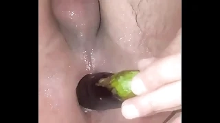 Gay anal eggplant