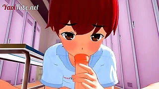 Yaoi 3D - Naru x Shiro [Yaoiotube's Mascot] Handjob, blowjob & Anal